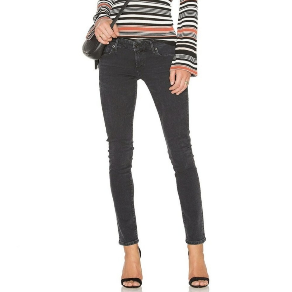 Agolde Chloe Jeans Low Rise Full Length Slim Leg Womens Size 28 EUC